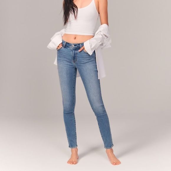 Abercrombie & Fitch Erin Perfect Stretch Jeans size 6S W28 L31. Cotton denim - Picture 1 of 10
